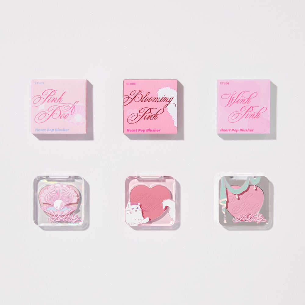 Phấn Má Hồng Etude Heart Pop Blusher Pink Shy - Kallos Vietnam