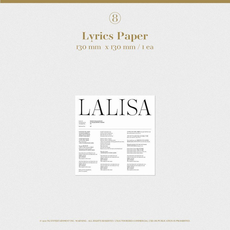 Đĩa Nhạc Lisa First Single Album Lalisa Kit Album VINYL LP - Kallos Vietnam