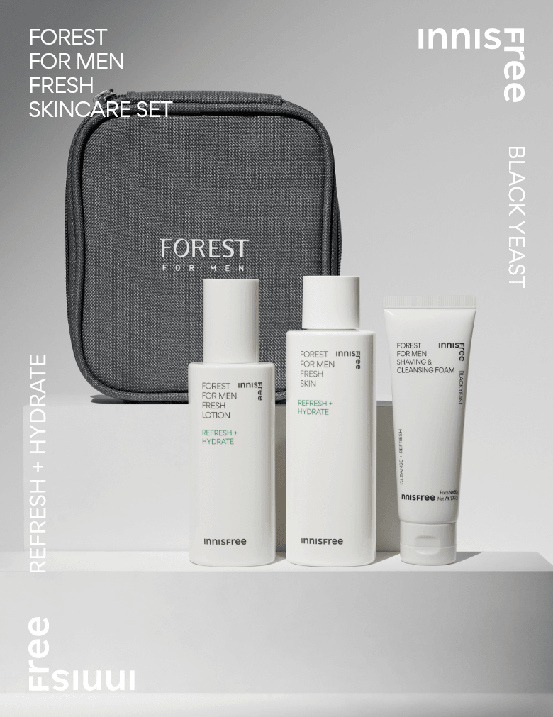 Bộ Dưỡng Da Innisfree Forest For Men Fresh Skincare Set - Kallos Vietnam