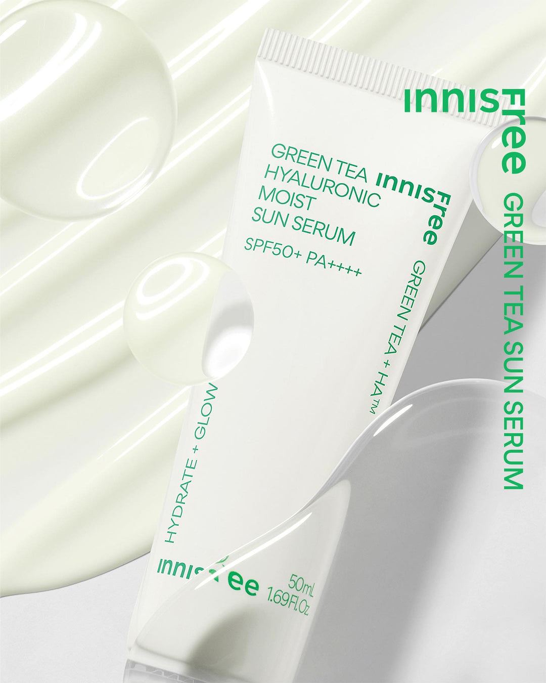 Kem Chống Nắng Innisfree Green Tea Hyaluronic Moist Sun Serum - Kallos Vietnam