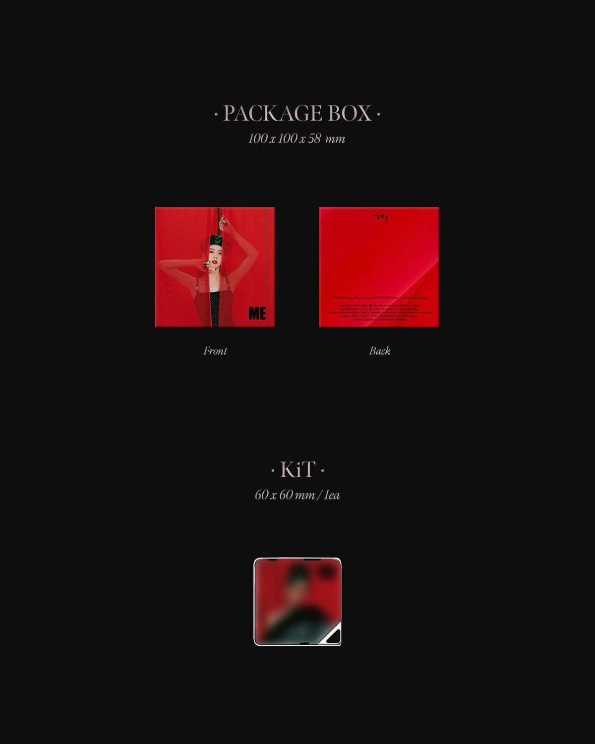 Bộ Kit Jisoo First Single Kit Album [ME] - Kallos Vietnam