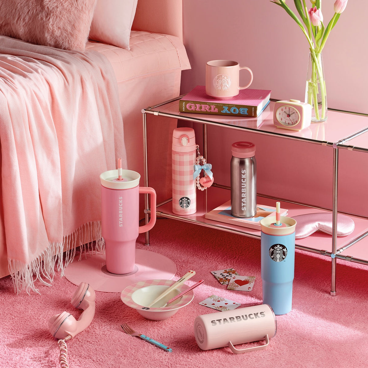 Ly STARBUCKS SS Sweetie Pink Hobby Cold Cup - Kallos Vietnam