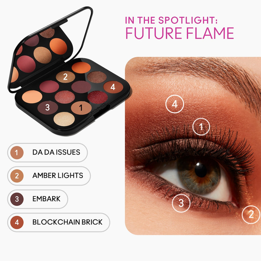 Phấn Mắt MAC Connect In Colour Eye Shadow Palette X12 #Future Flame - Kallos Vietnam