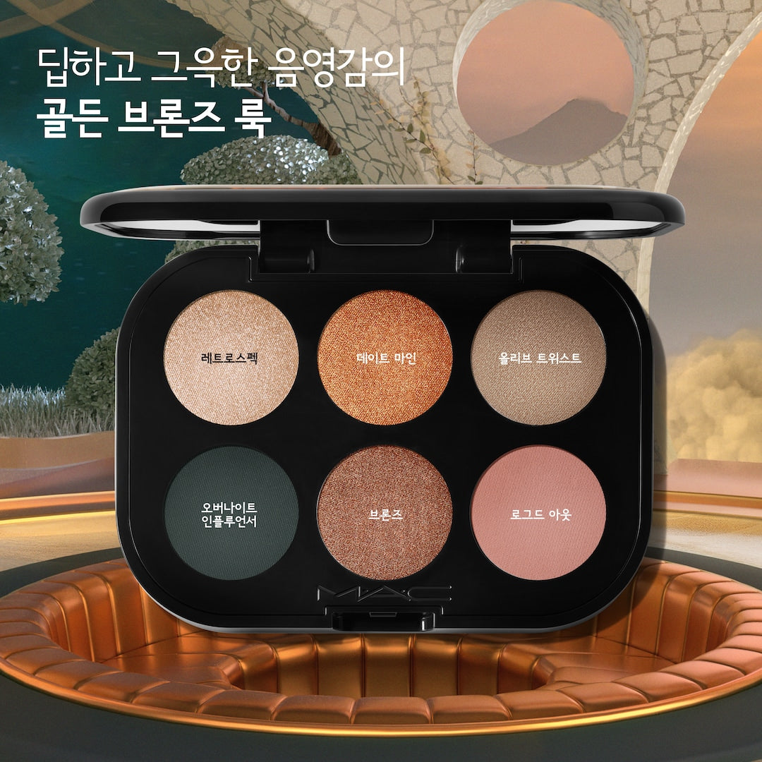 Phấn Mắt MAC Connect In Colour Eye Shadow Palette X6 #Bronze Influence