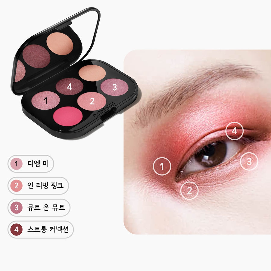 Phấn Mắt MAC Connect In Colour Eye Shadow Palette X6 #Rose Lens - Kallos Vietnam