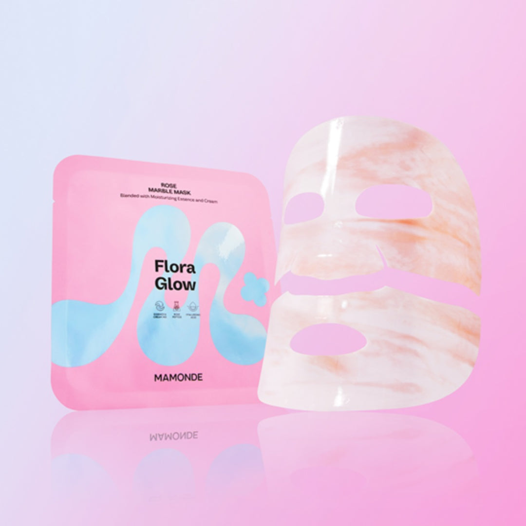 Mặt Nạ Mamonde Flora Glow Rose Marble Pack