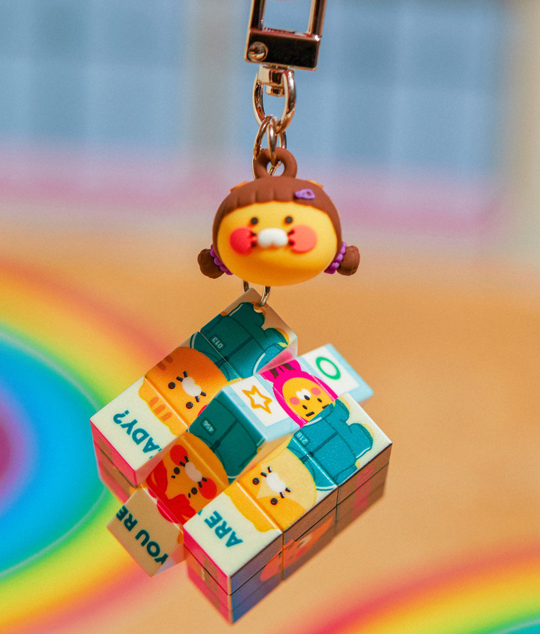 Móc Khoá KAKAO Friends Squid Game Cube Keyring - Kallos Vietnam
