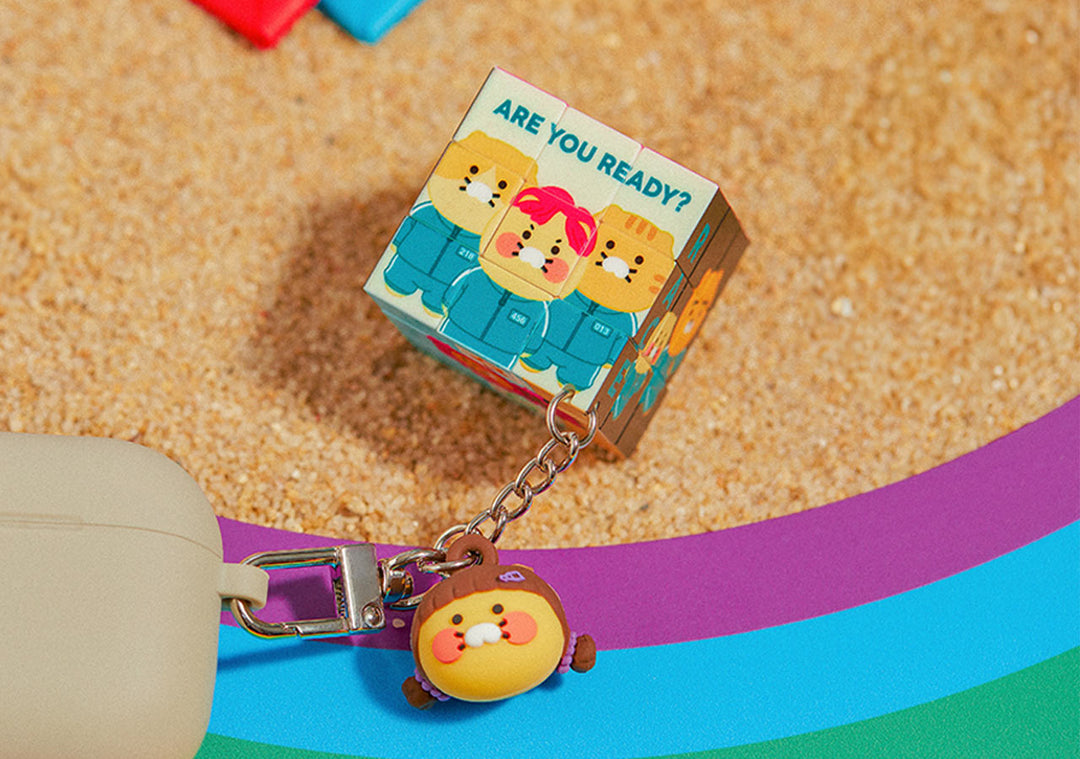 Móc Khoá KAKAO Friends Squid Game Cube Keyring - Kallos Vietnam
