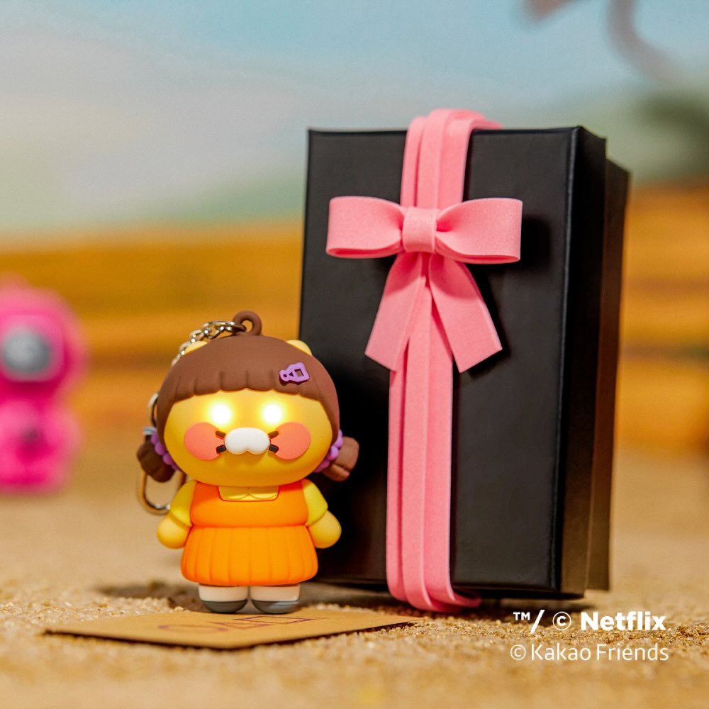 Móc Khoá KAKAO Friends Squid Game LED Keyring - Kallos Vietnam