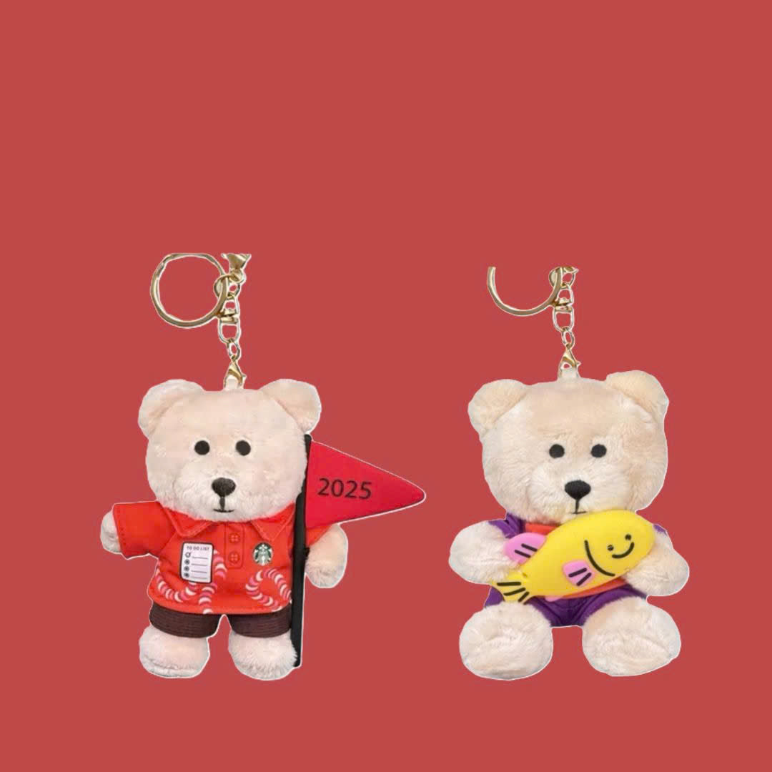 Móc Khoá STARBUCKS China 2025 New Year Bearista Keychain - Kallos Vietnam