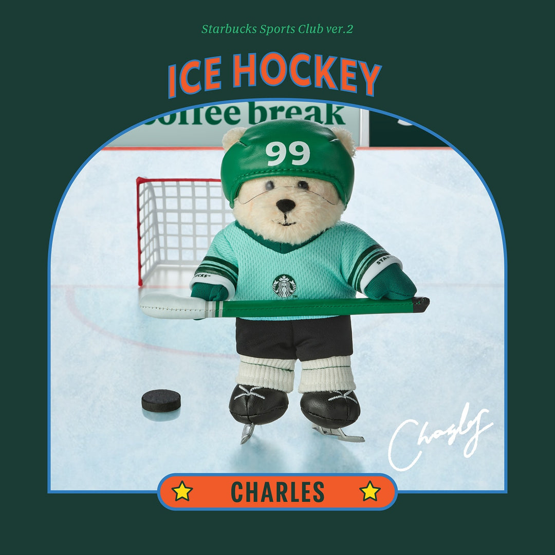 Móc Khoá STARBUCKS Ice Hockey Bearista Keychain Charles - Kallos Vietnam