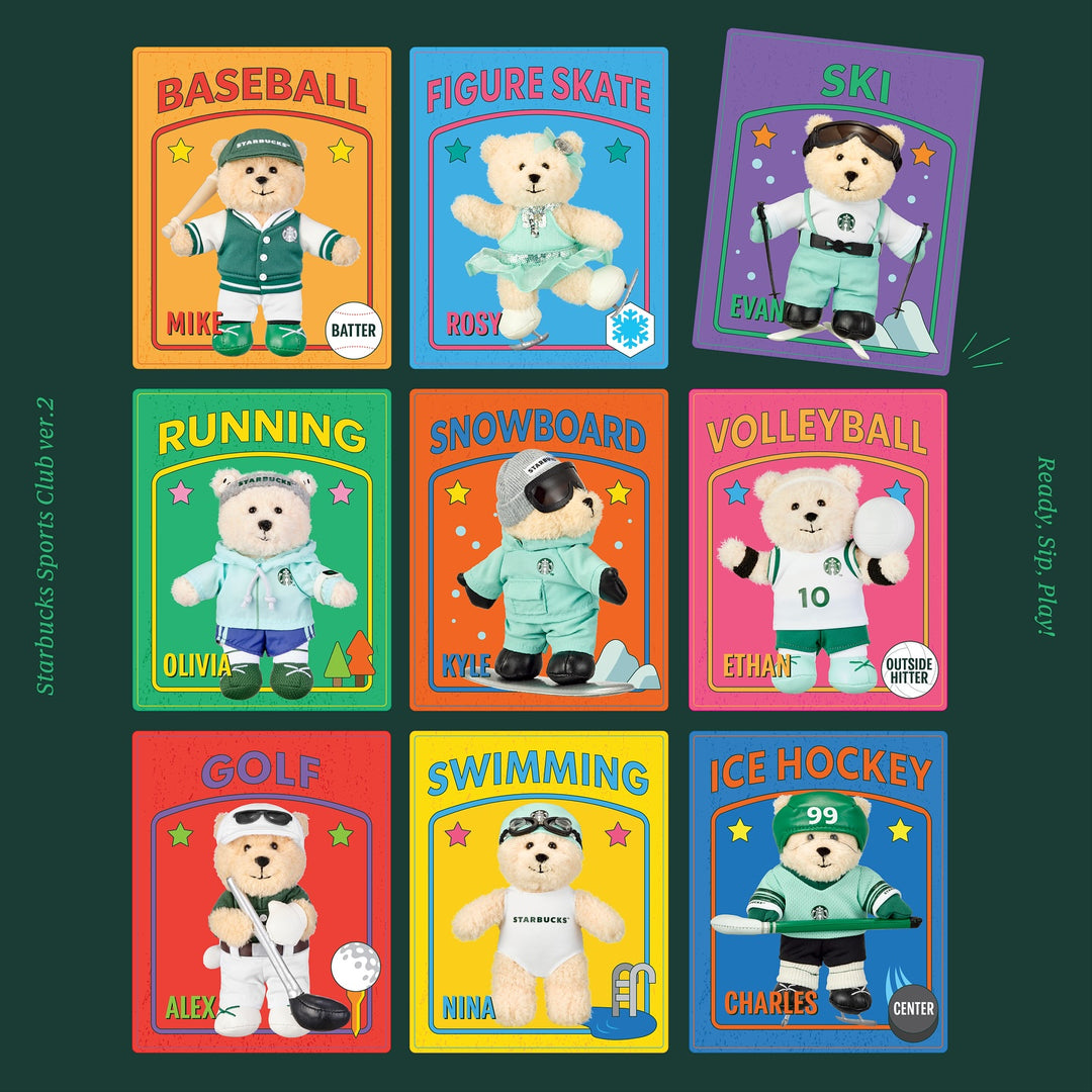 Móc Khoá STARBUCKS Ice Hockey Bearista Keychain Charles - Kallos Vietnam