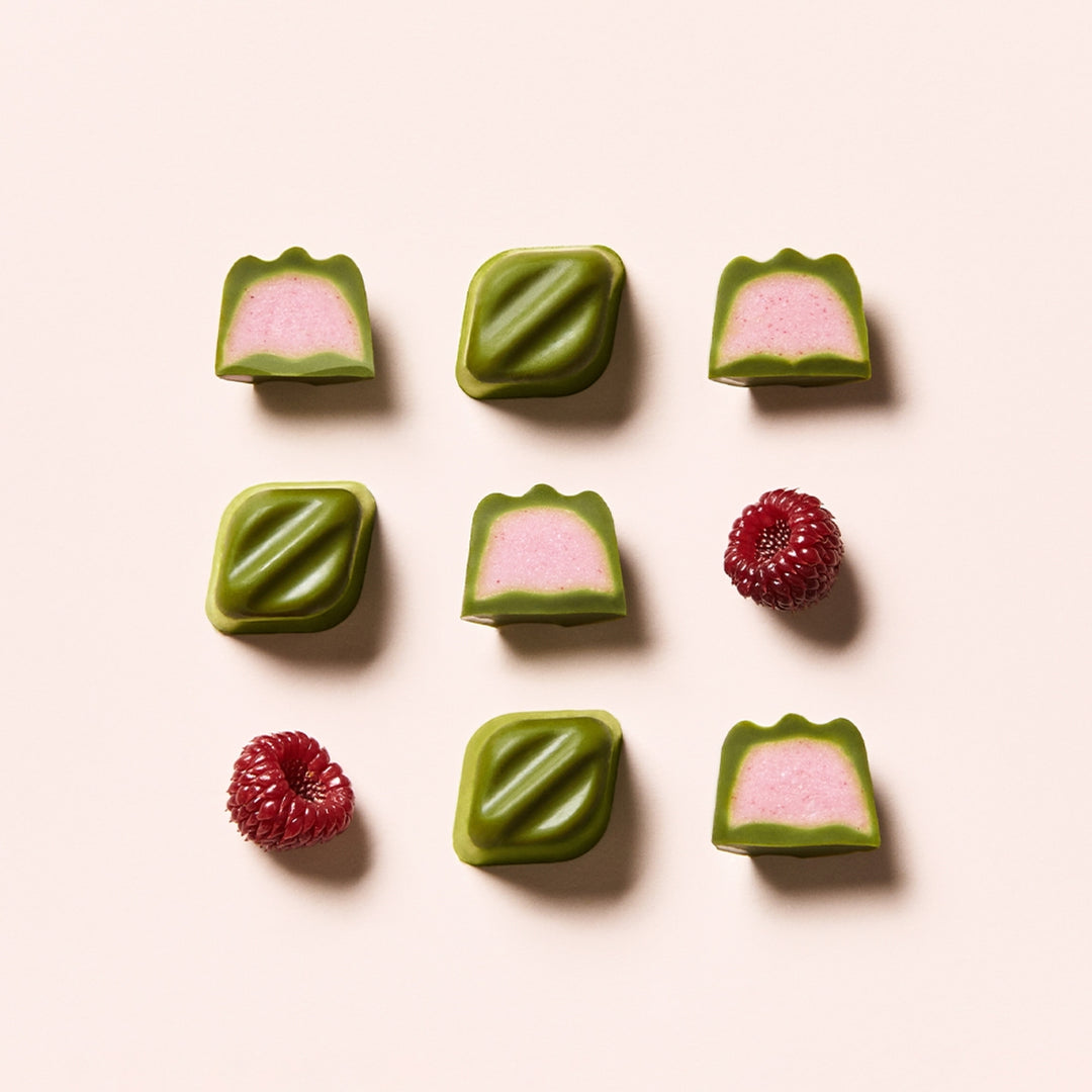 Socola OSULLOC Jeju Green Tea Raspberry Truffle - Kallos Vietnam