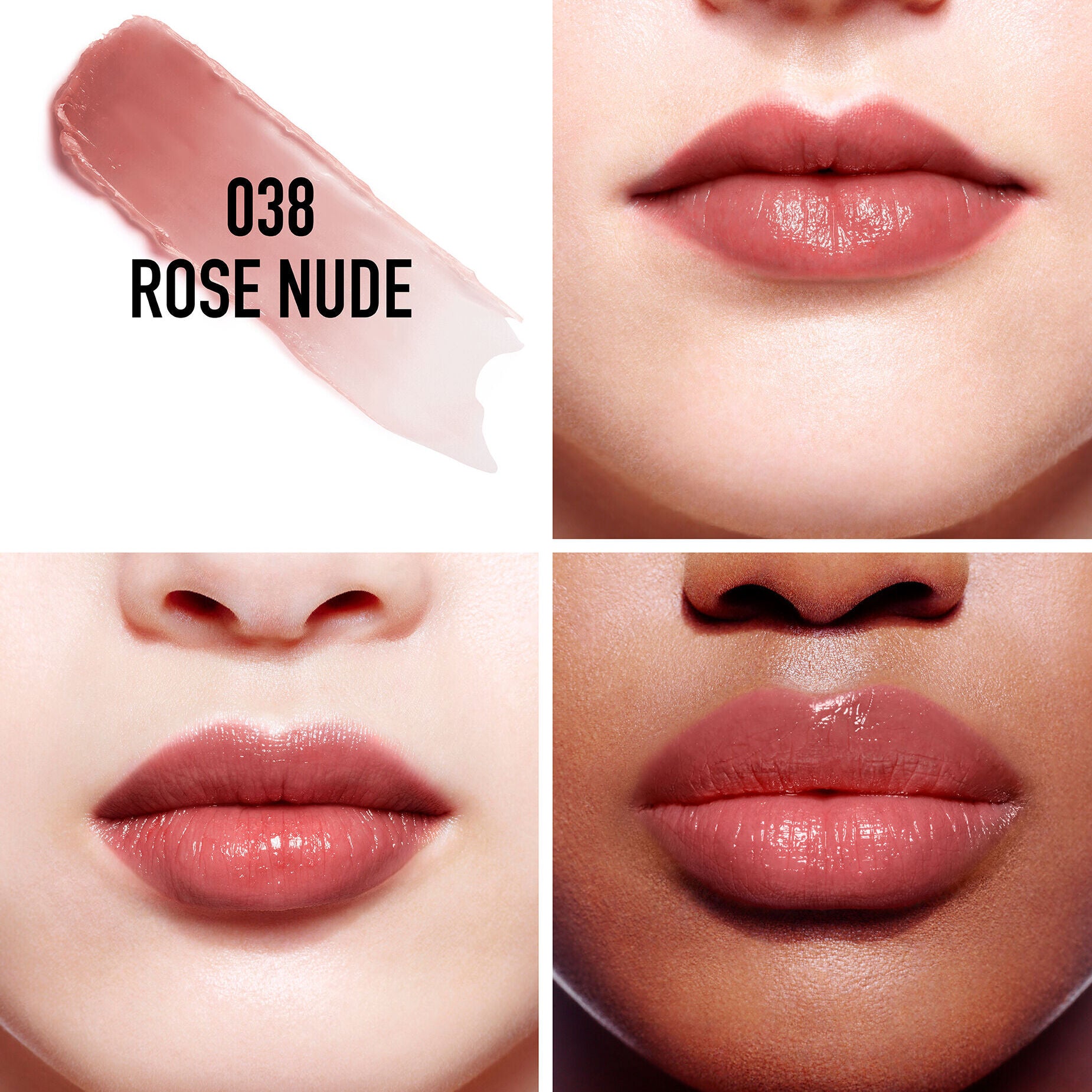 Son DIOR Addict Lip Glow #038 Rose Nude - Kallos Vietnam