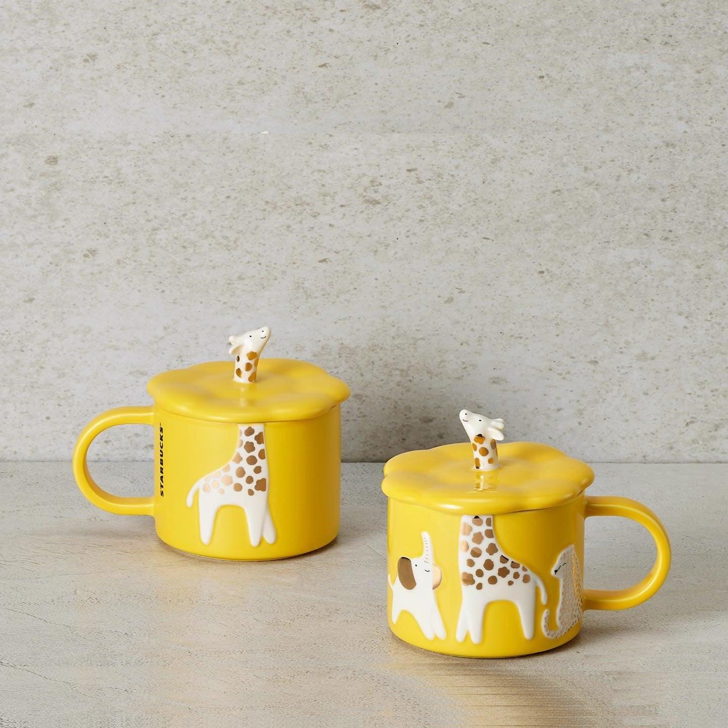 Ly Starbucks 23 Summer Savannah Animal Yellow Giraffe Mug - Kallos Vietnam