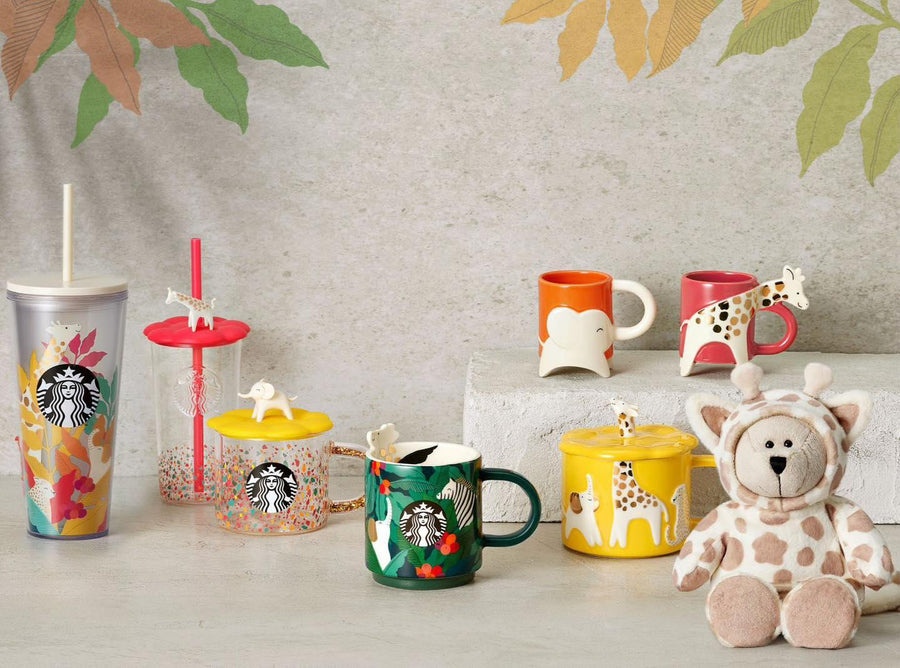 Ly Starbucks 23 Summer Savannah Animal Yellow Giraffe Mug - Kallos Vietnam