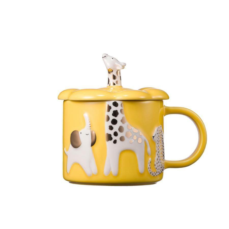 Ly Starbucks 23 Summer Savannah Animal Yellow Giraffe Mug - Kallos Vietnam