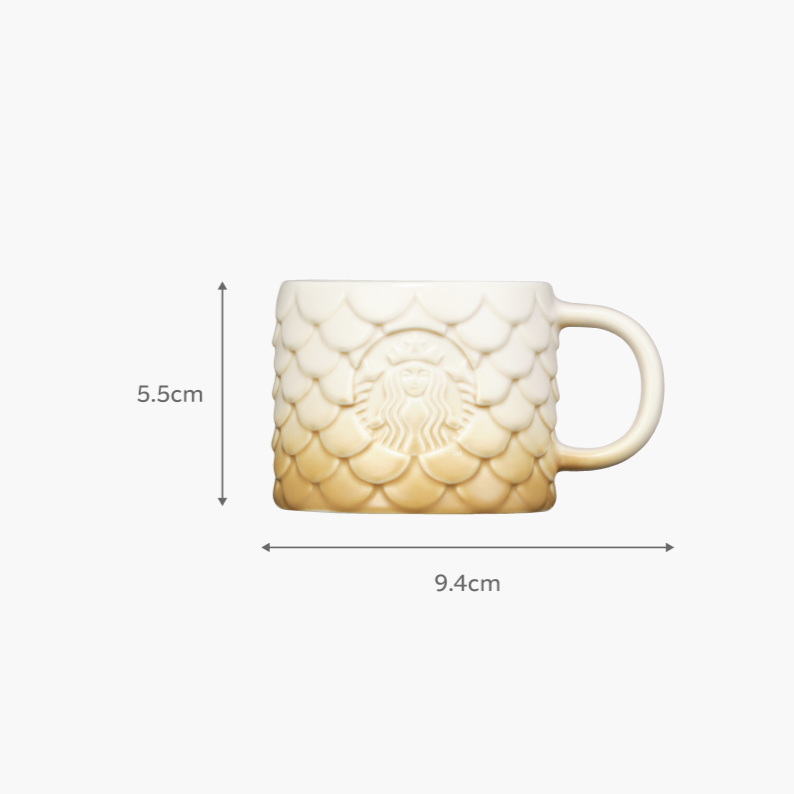 Ly Starbucks Anniversary Scale Ombre Ceramic Mug