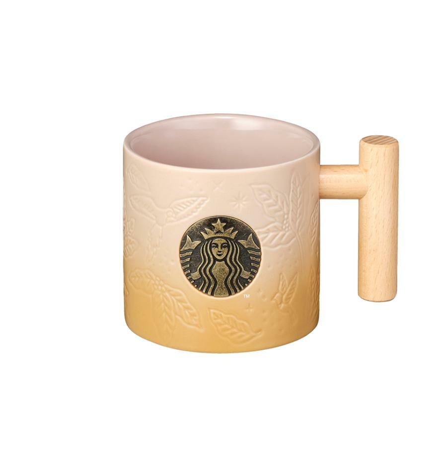 Ly Starbucks Anniversary Wood Handle Mug