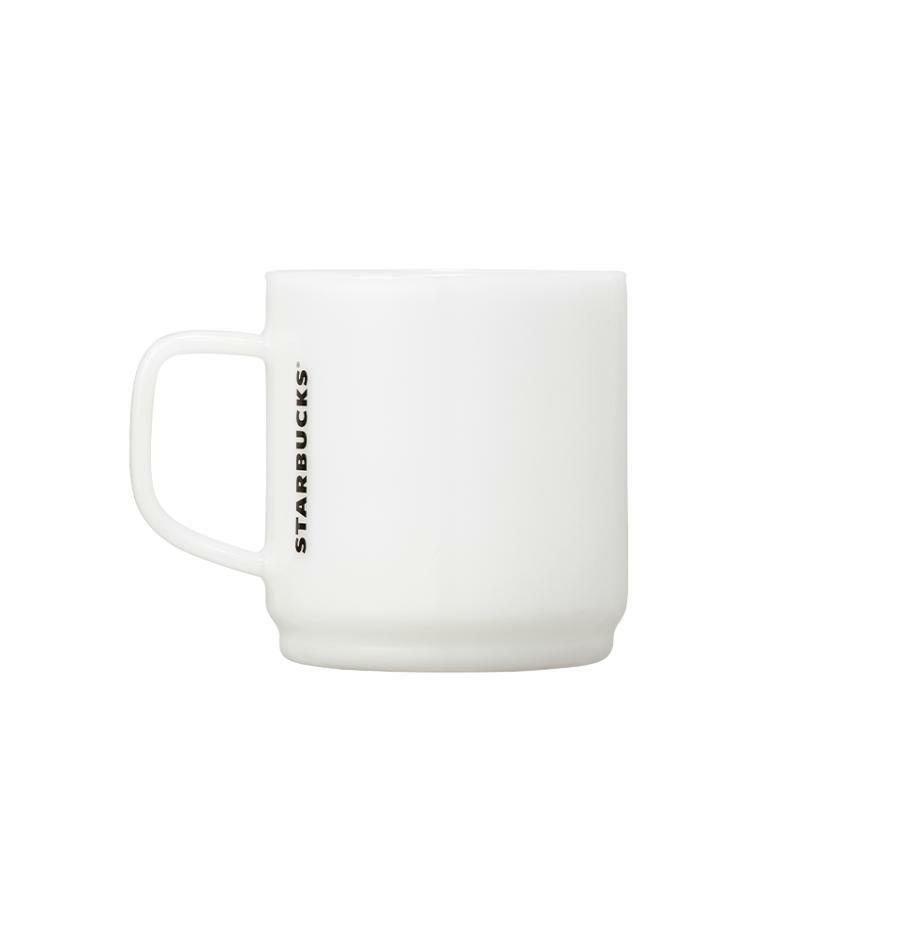 Ly Starbucks BookClub Milk Glass