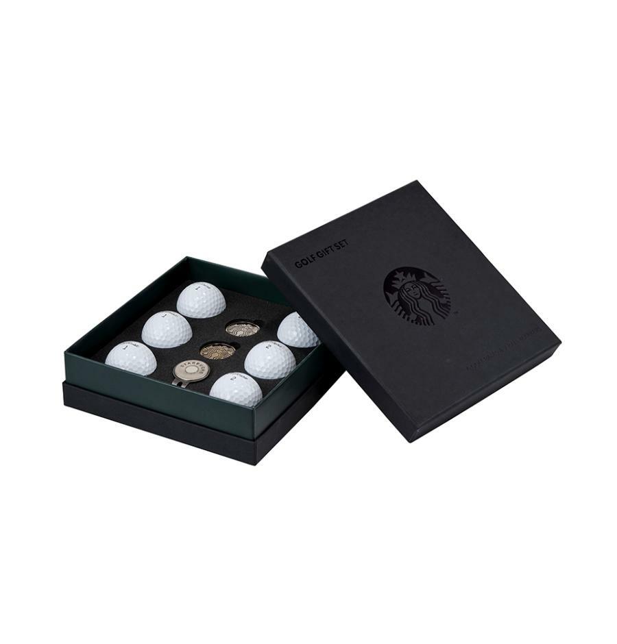 Bóng Golf Starbucks Buddy Black Golf Ball And Ball Marker 6P Set - Kallos Vietnam