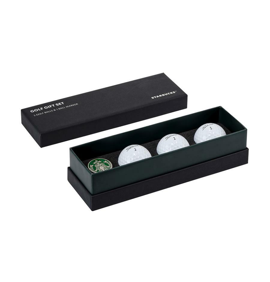 Bóng Golf Starbucks Buddy Black Golf Ball And Ball Marker Set