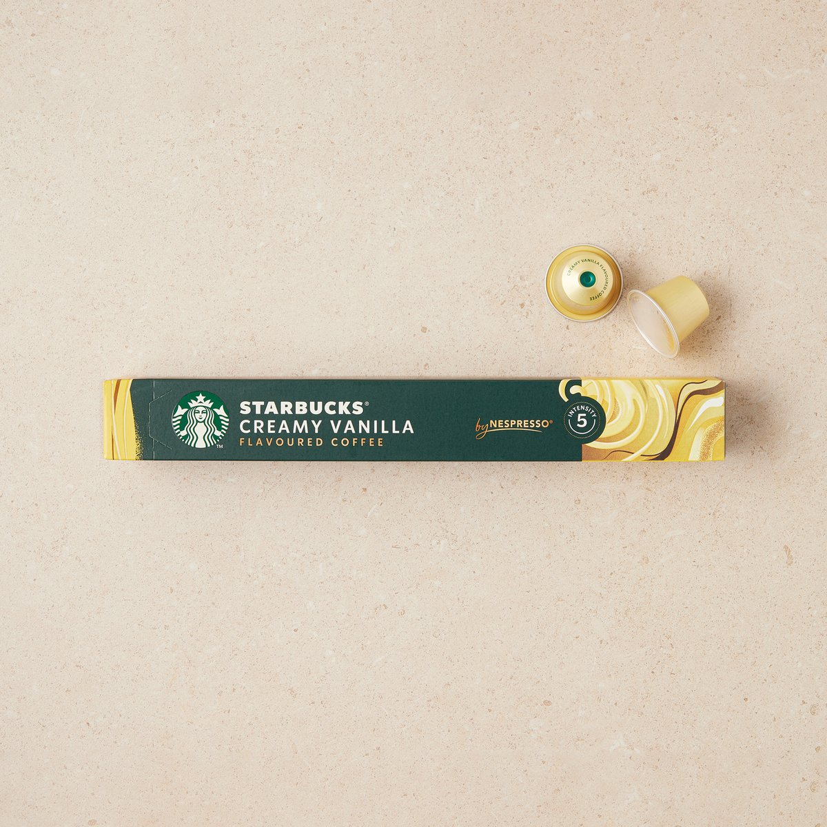 Cà Phê Starbucks Creamy Vanilla Flavored Coffee Nespresso Capsule