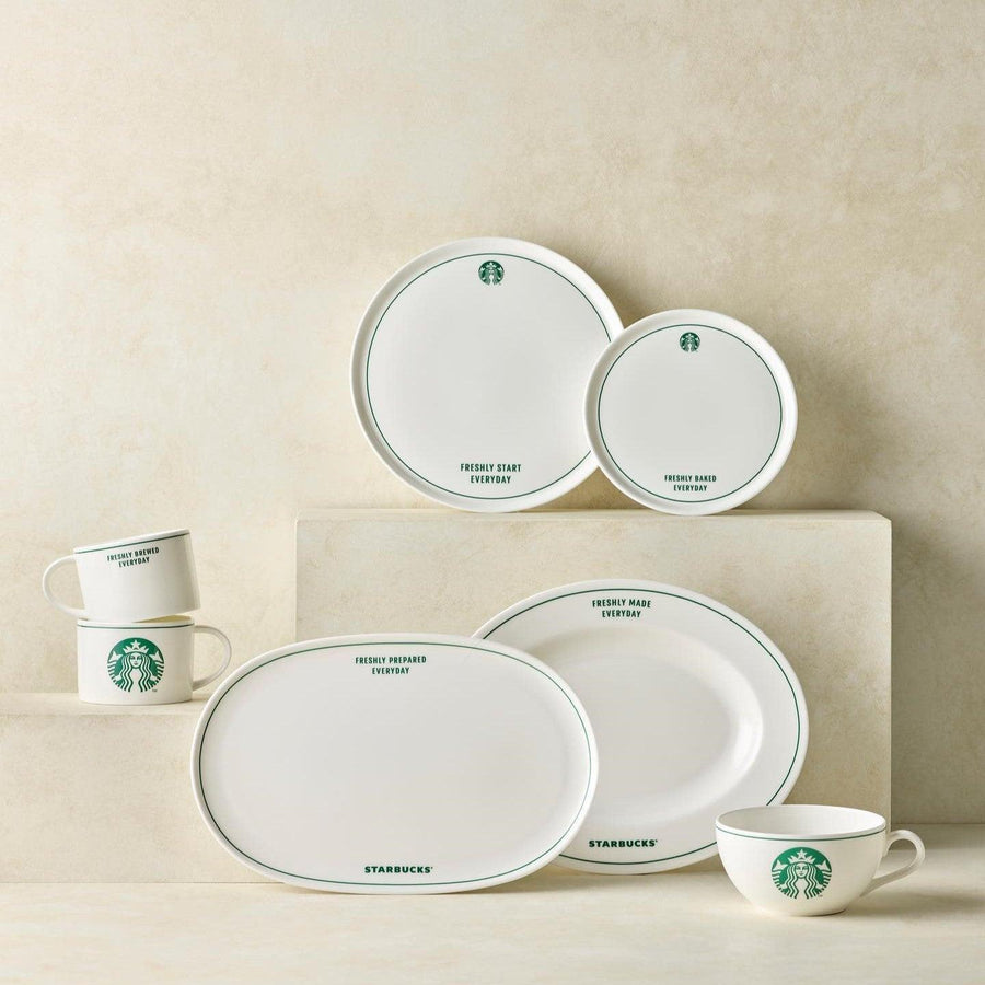 Đĩa Starbucks Green Line Plate - Kallos Vietnam