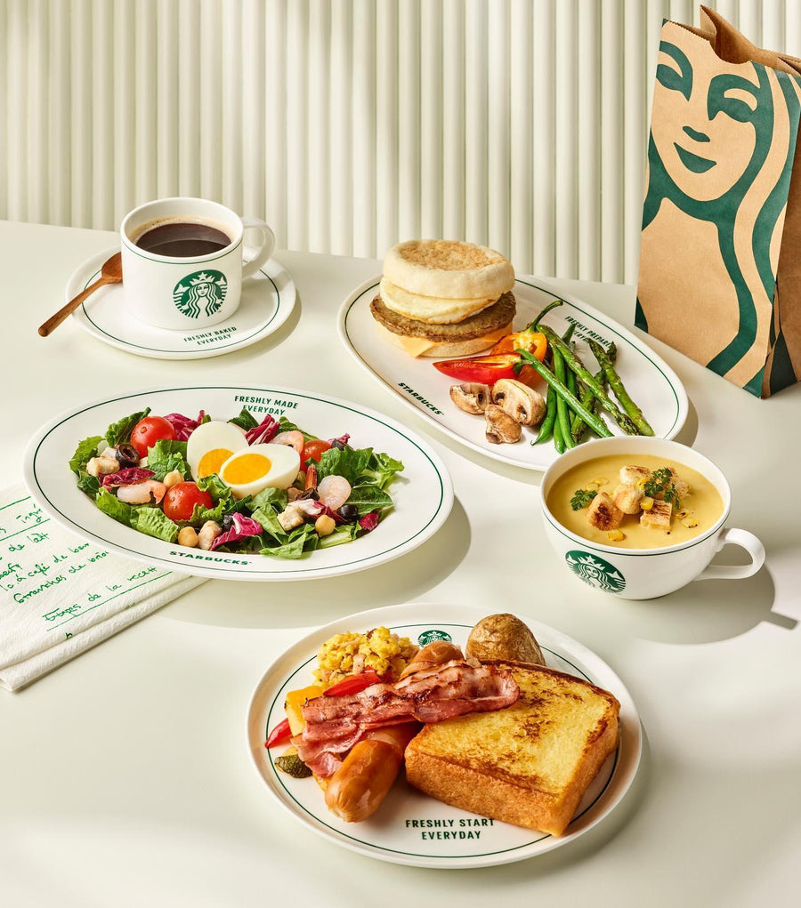 Đĩa Starbucks Green Line Plate - Kallos Vietnam