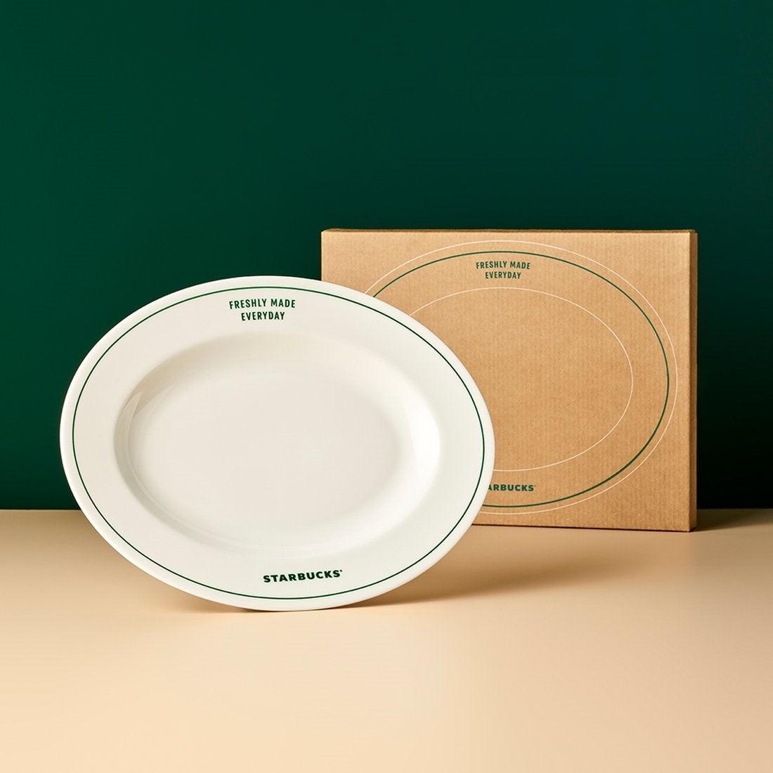 Đĩa Starbucks Green Line Plate - Kallos Vietnam