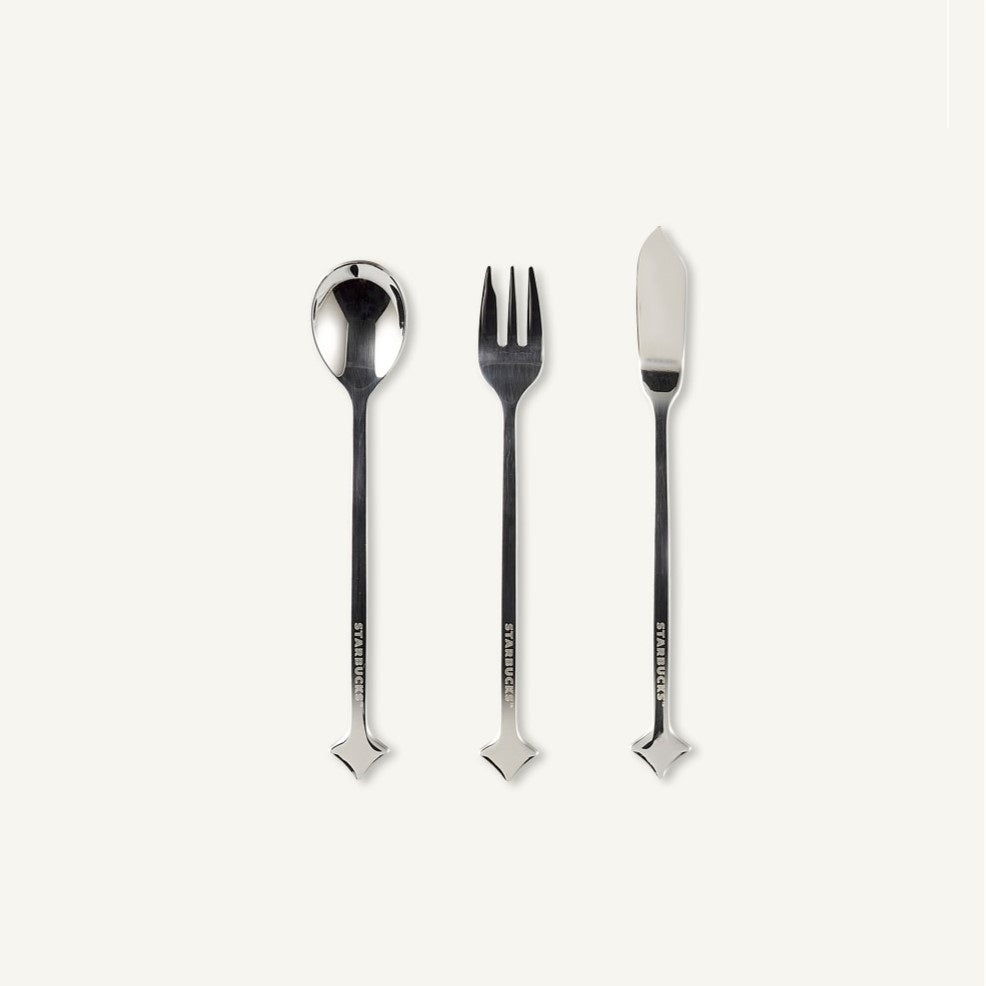 Bộ Dụng Cụ Ăn Uống Starbucks Holiday Glam Dessert Cutlery Set - Kallos Vietnam