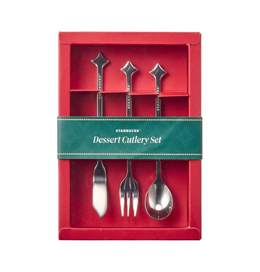 Bộ Dụng Cụ Ăn Uống Starbucks Holiday Glam Dessert Cutlery Set - Kallos Vietnam