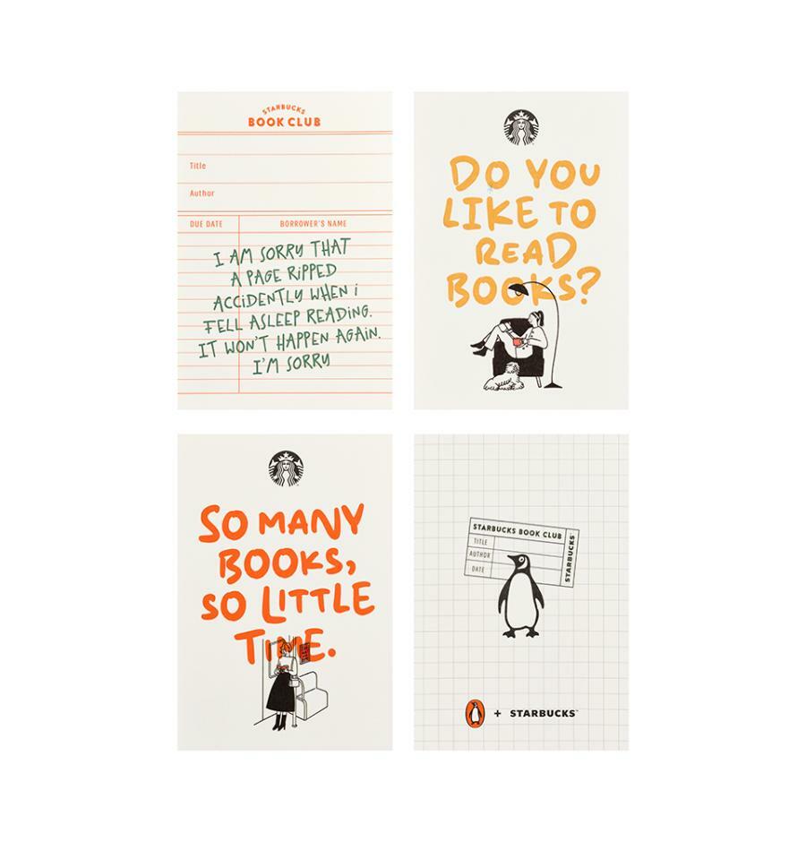 Sổ Starbucks PenguinBooks Postcard Book