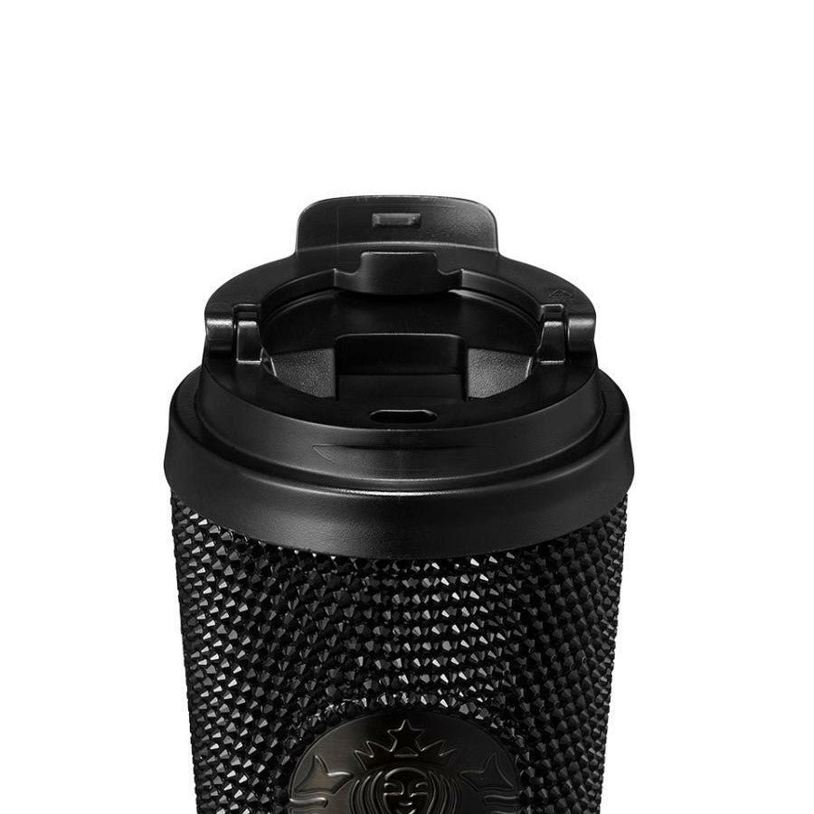 Ly Starbucks SS 25th Anniversary Rhinestone Black Tumbler