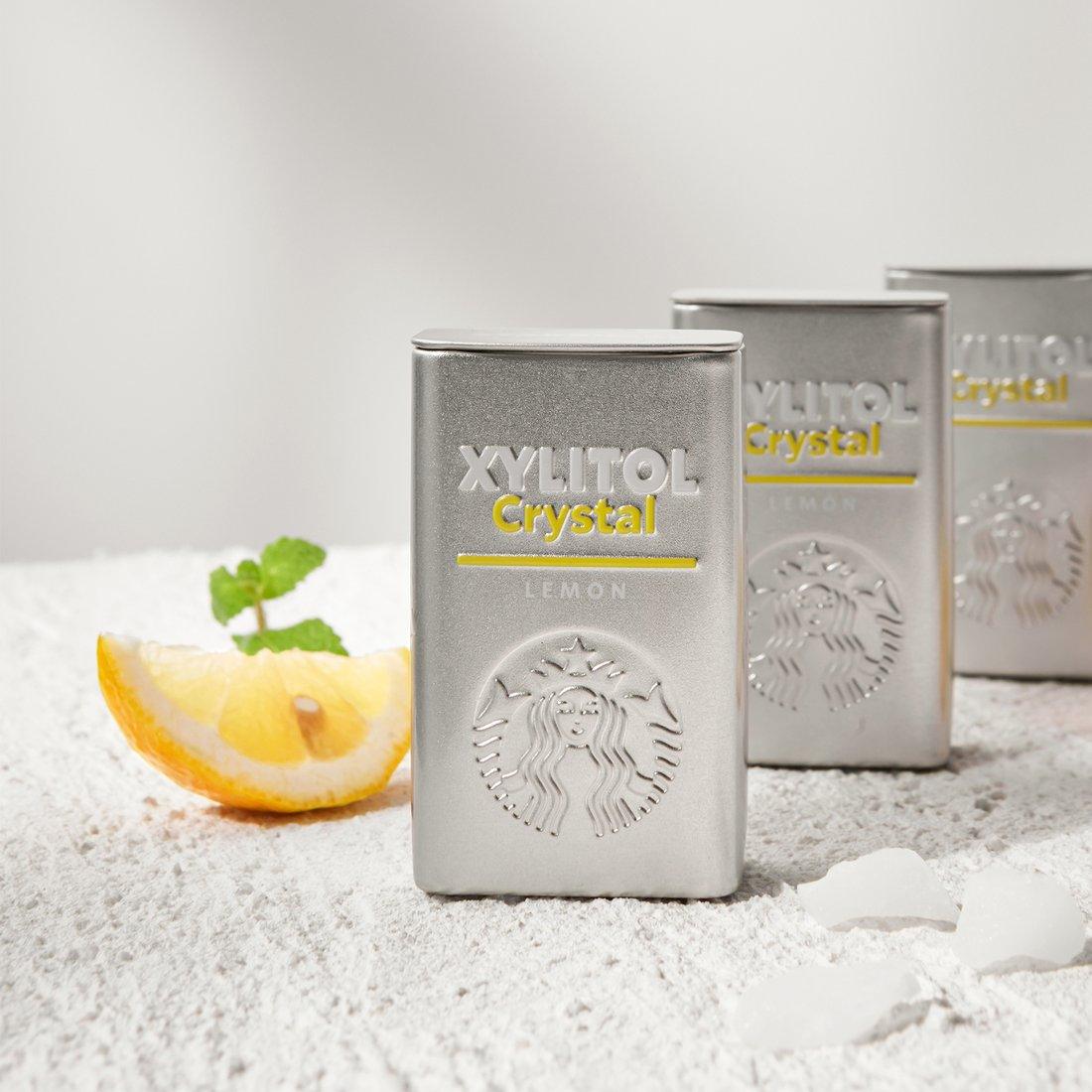 Kẹo Starbucks Xylitol Candy Crystal Lemon Kallos Vietnam