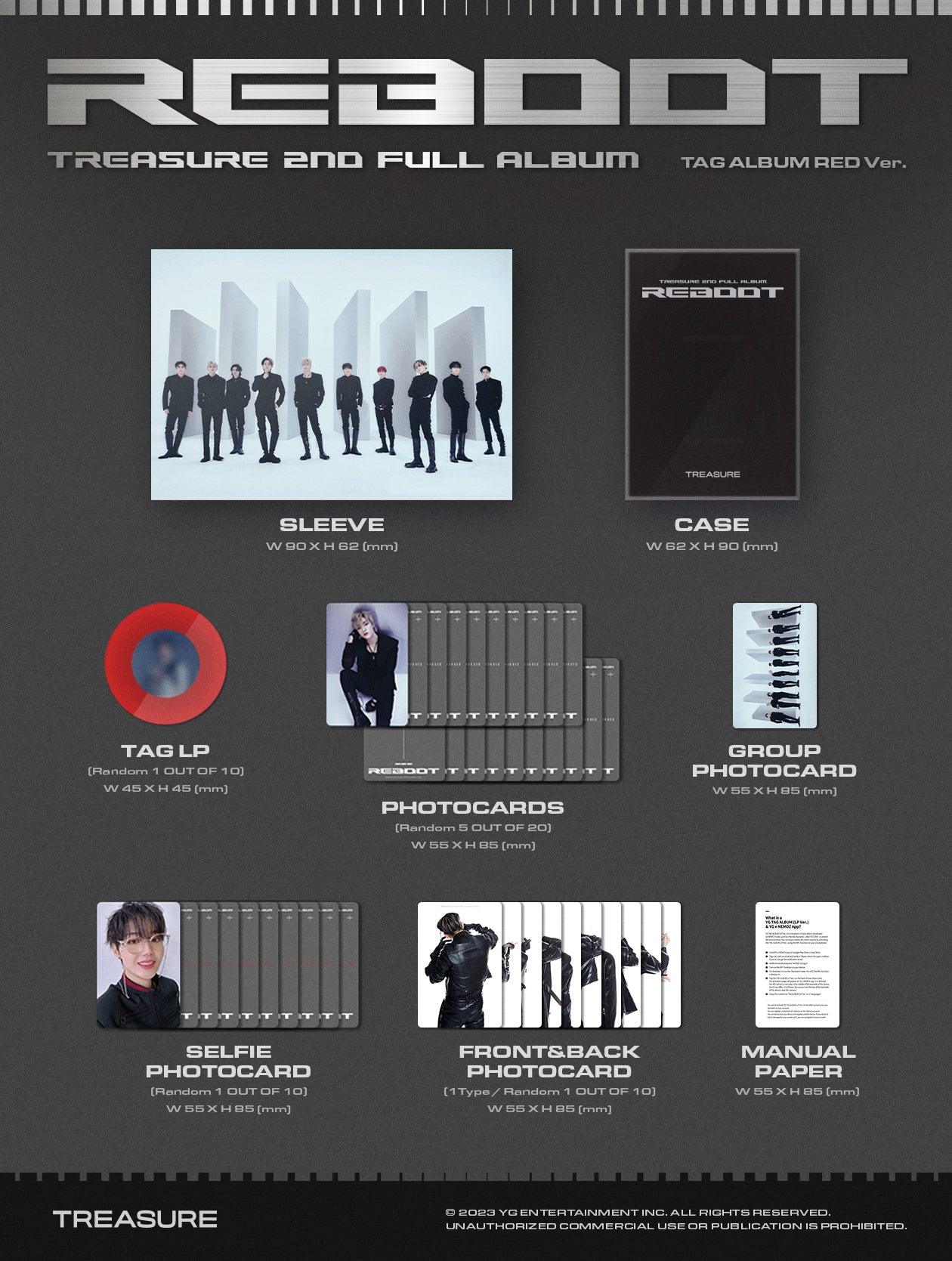 Đĩa Nhạc TREASURE 2nd Full Album Reboot YG Tag Album - Kallos Vietnam
