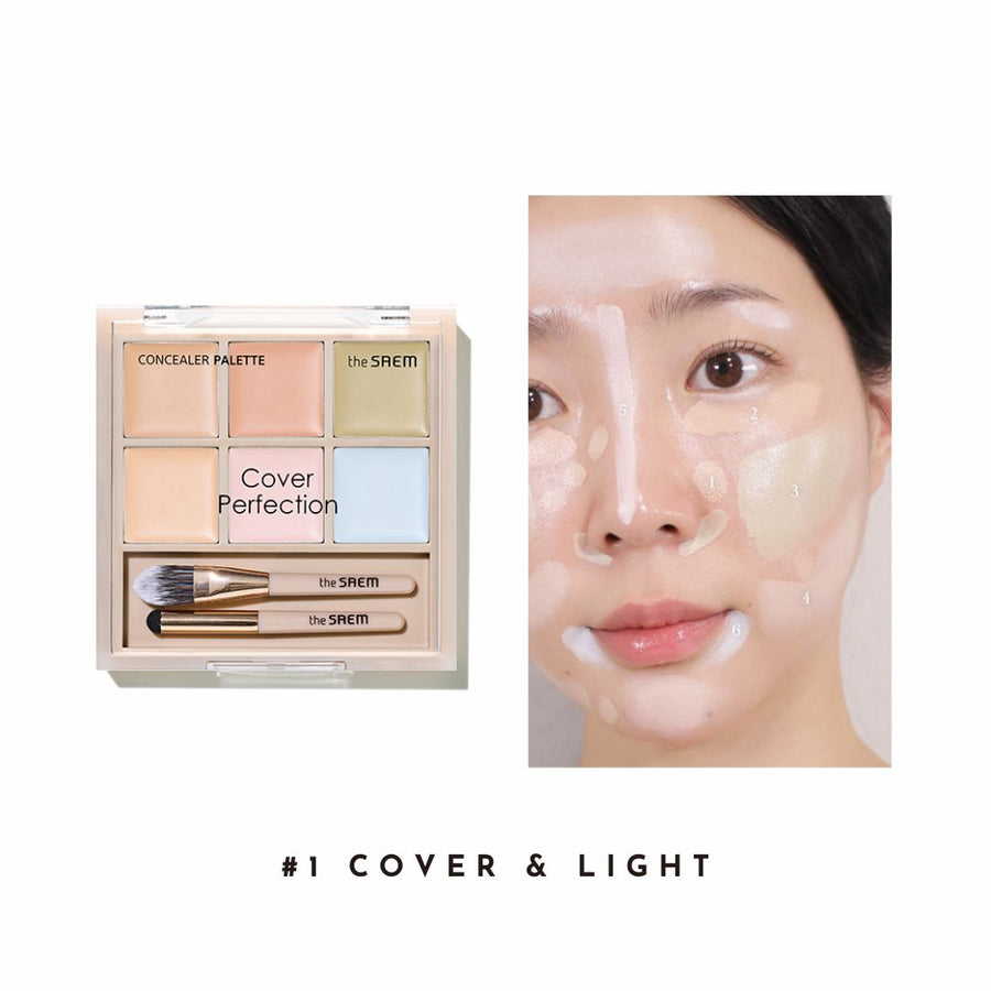 Kem Che Khuyết Điểm The SAEM Cover Perfection Concealer Palette - Kallos Vietnam