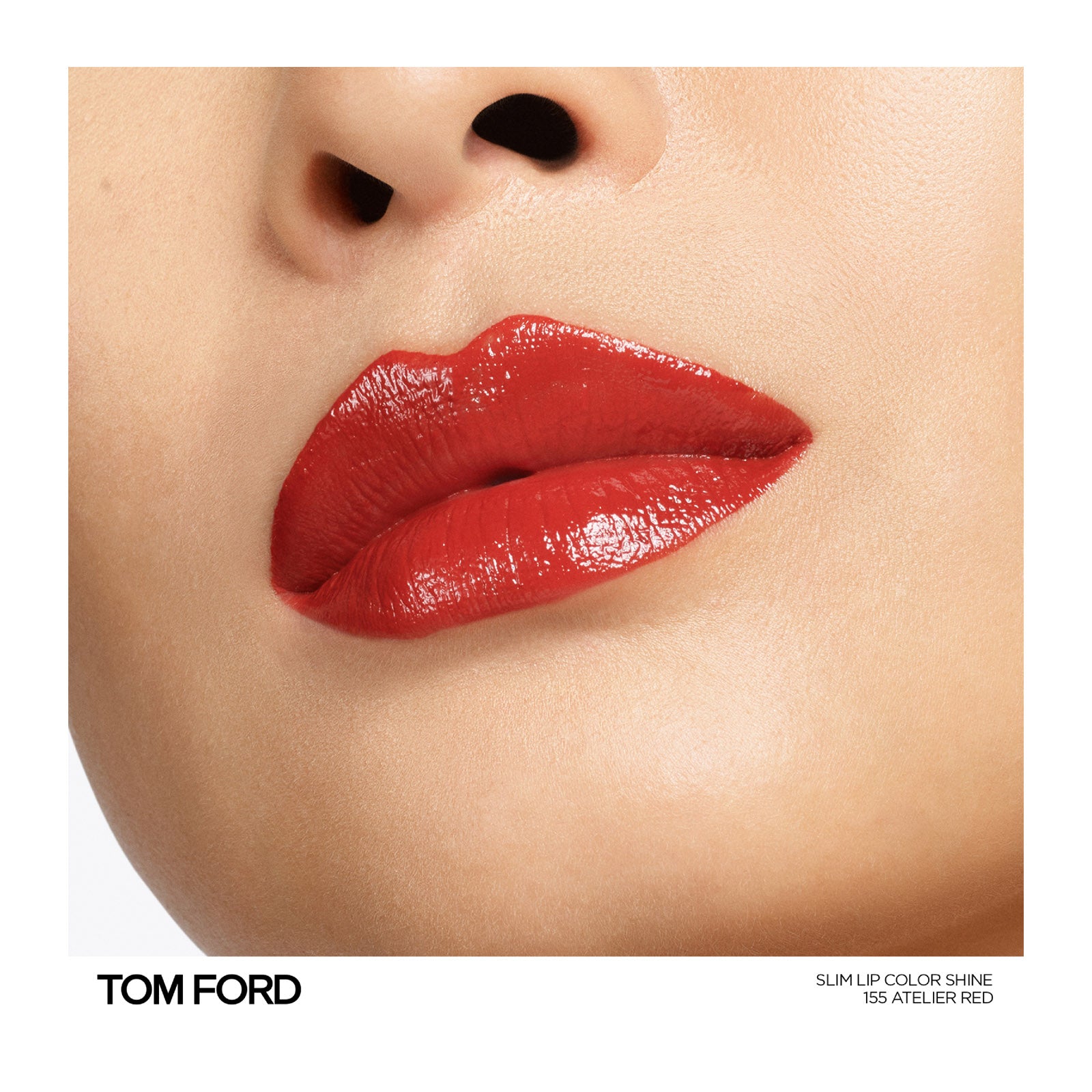 Son TOM FORD Slim Lip Color Shine #155 Atelier Red - Red With Orange - Kallos Vietnam