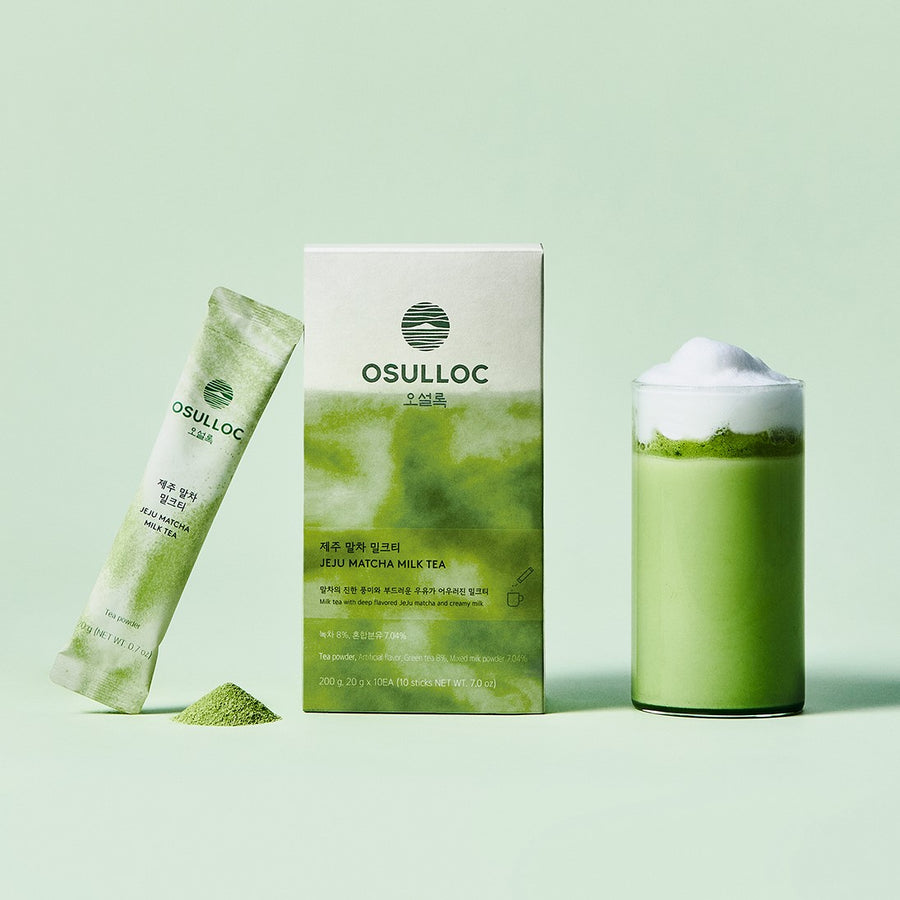 Tra Sua OSULLOC Jeju Matcha Milk Tea - Kallos Vietnam