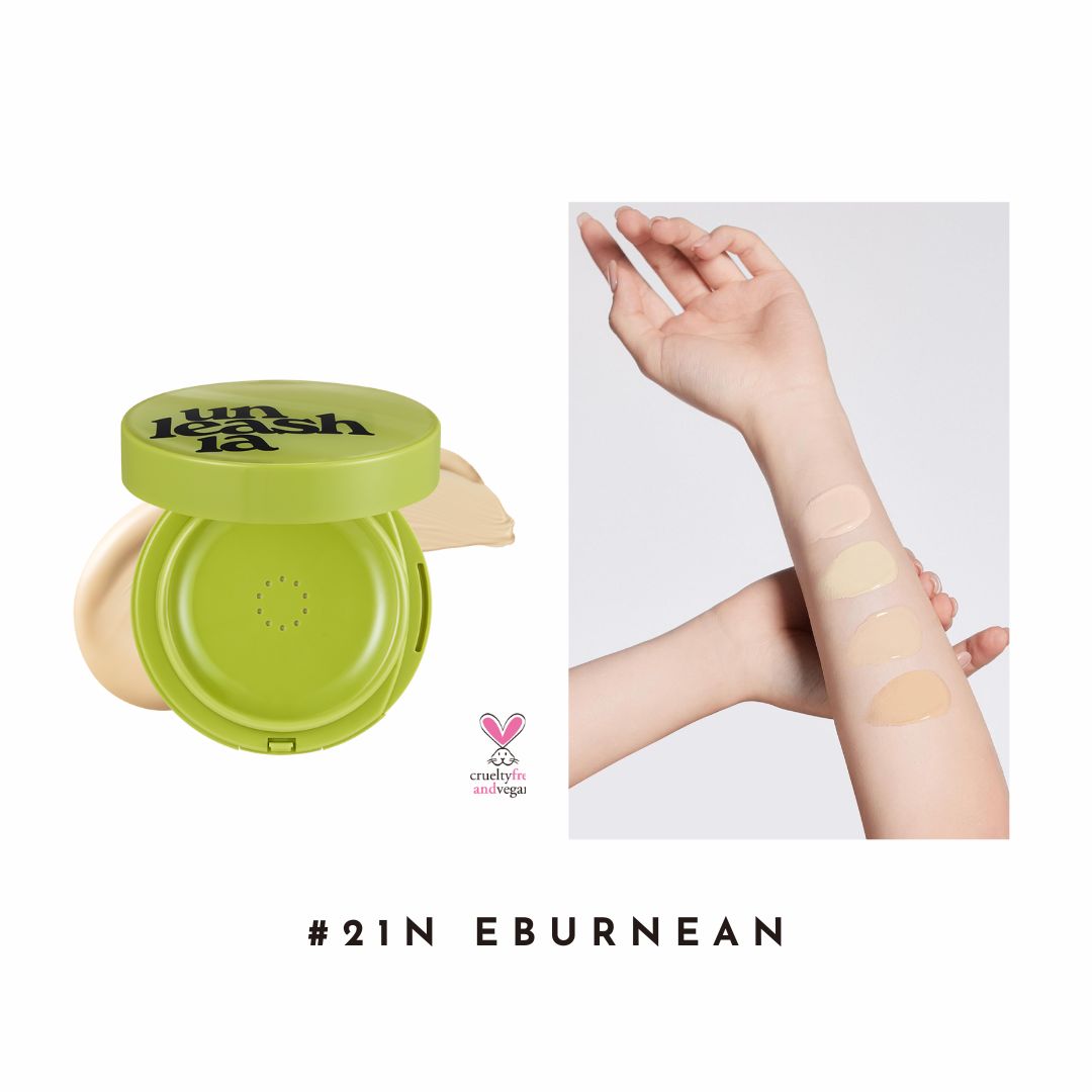 Phấn Nước UNLEASHIA Satin Wear Healthy Green Cushion