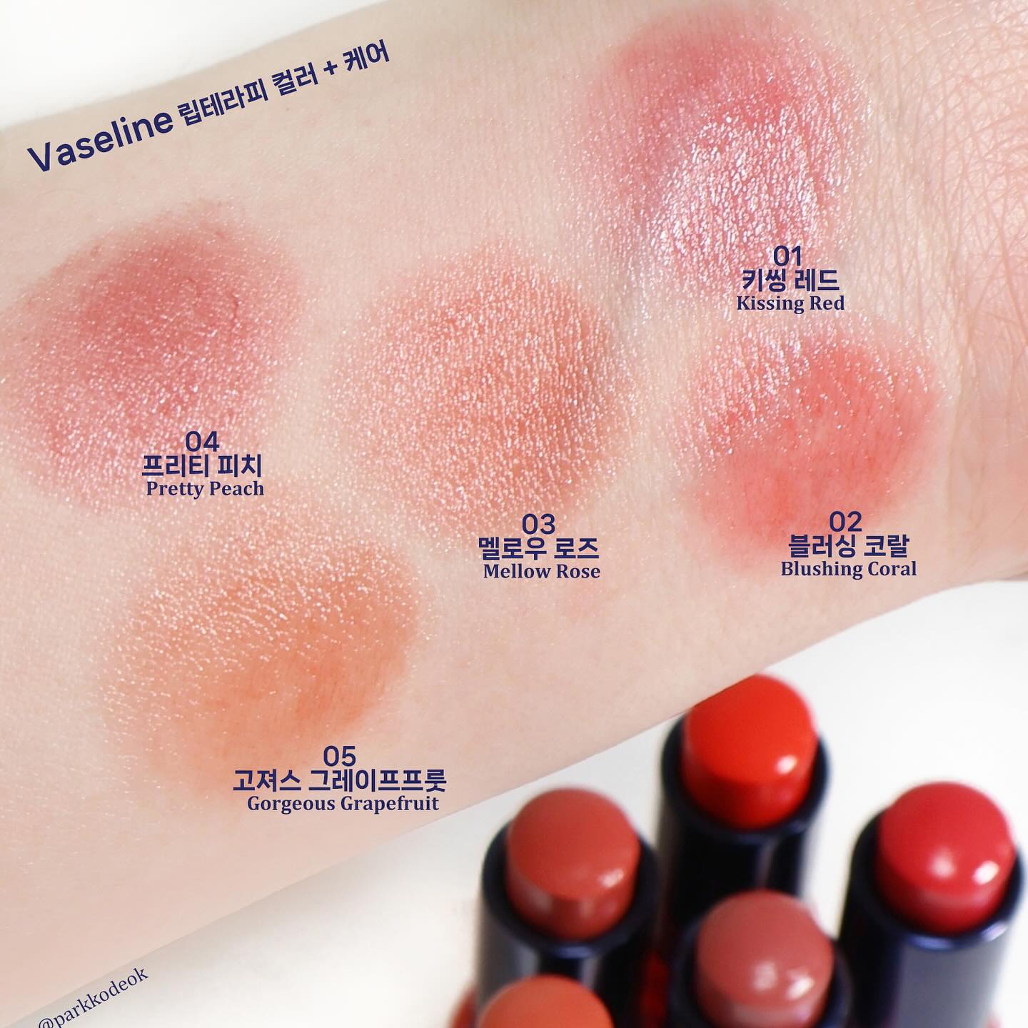Son Dưỡng Vaseline Lip Therapy Color Care Lip Balm - Kallos Vietnam