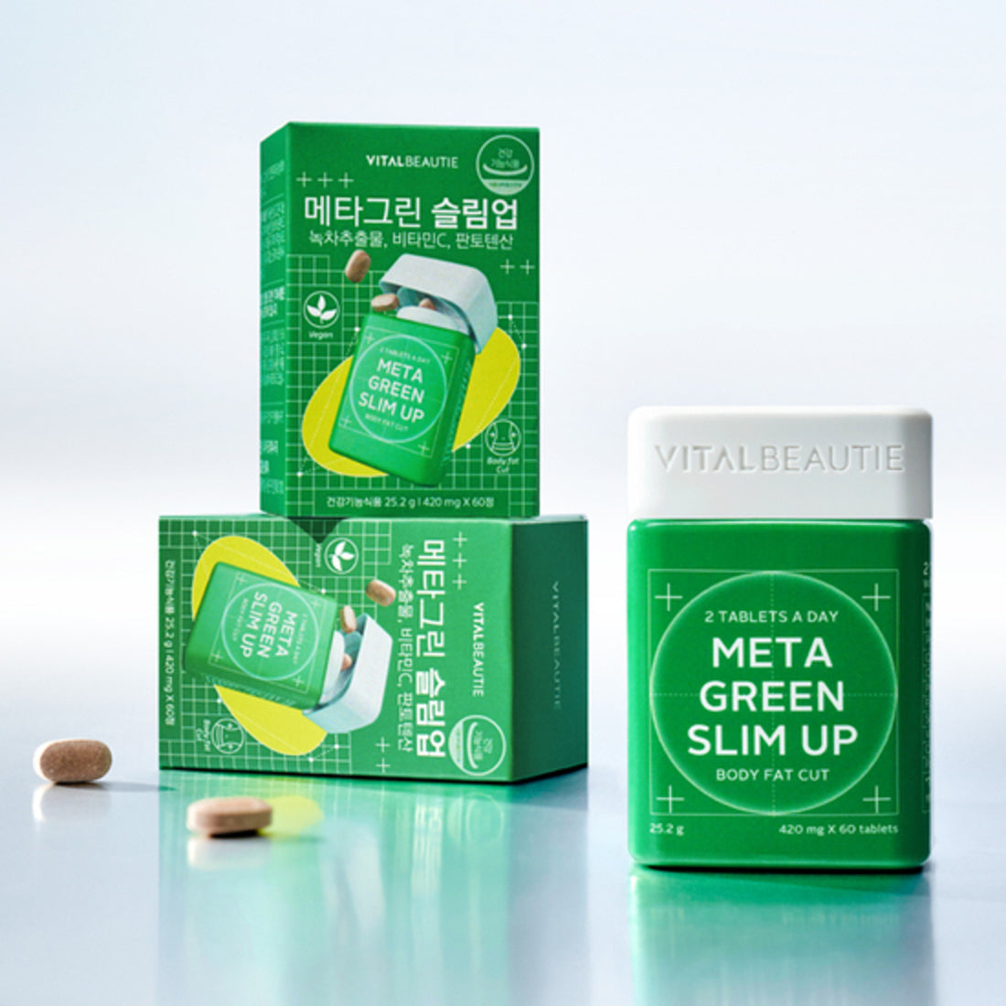 Viên Giảm Cân Vital Beautie Meta Green Slim Up - Kallos Vietnam