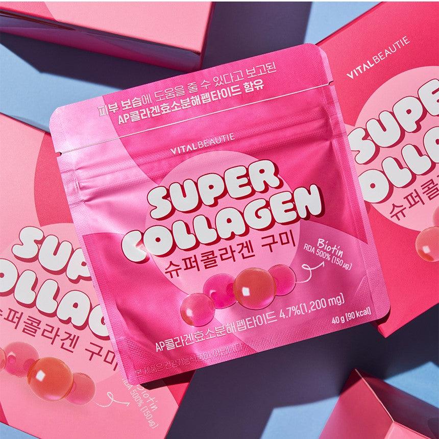 Kẹo Dẻo Vital Beautie Super Collagen Gummy - Kallos Vietnam