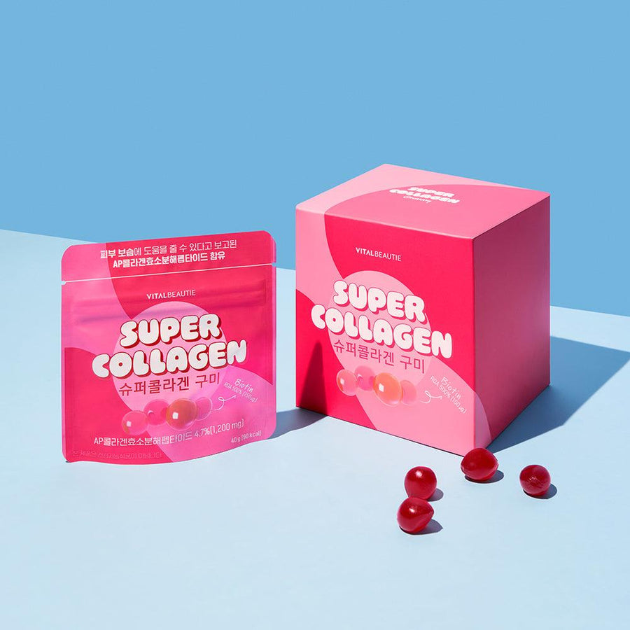 Kẹo Dẻo Vital Beautie Super Collagen Gummy - Kallos Vietnam