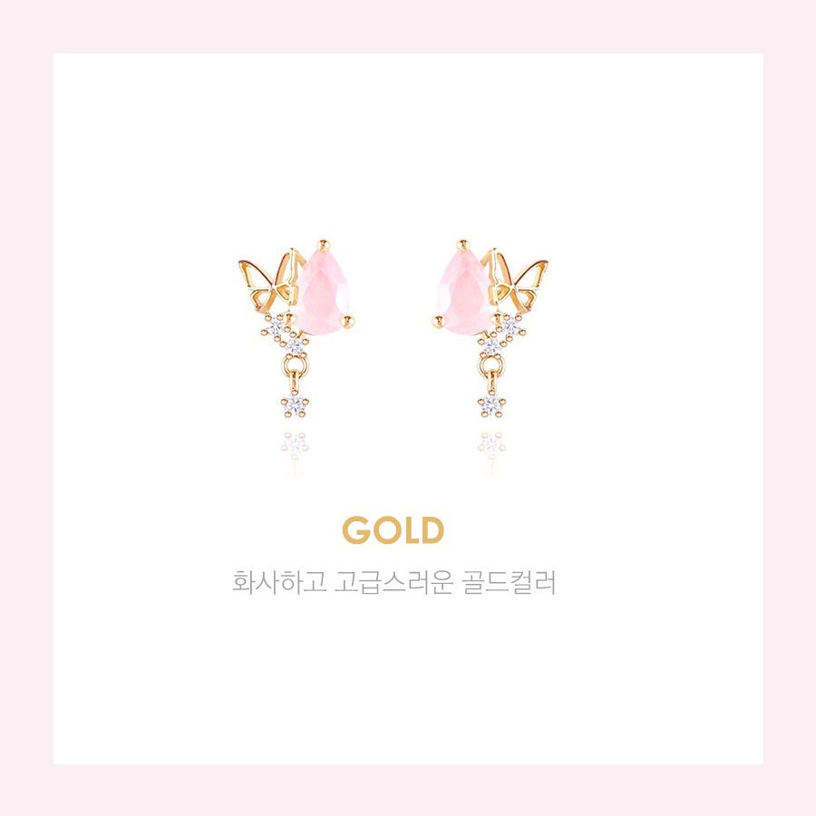 Bông Tai Wing Bling Love Rose Crystal Muse Earrings - Kallos Vietnam