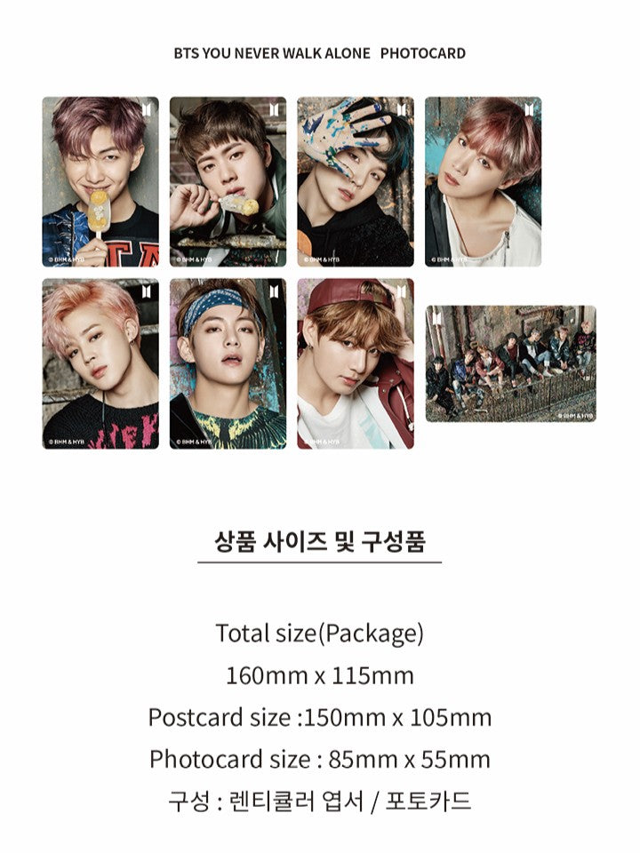 Ảnh BTS Lenticular Postcard Ver.3 (You Never Walk Alone) - Kallos Vietnam
