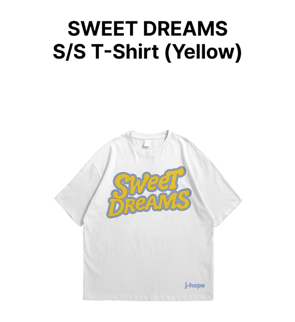 Áo BTS Sweet Dreams S/S T-Shirt #Yellow - Kallos Vietnam