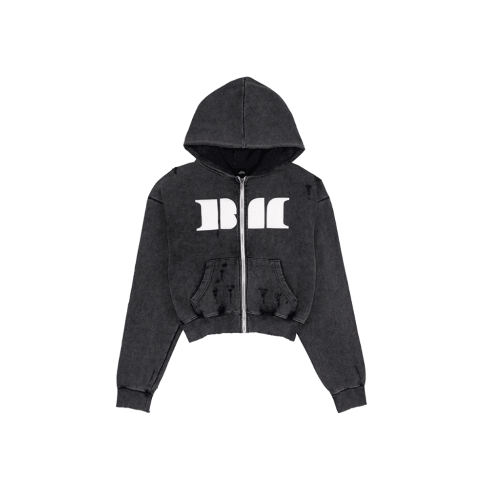 Áo Khoác BABYMONSTER Sweat Zip-Up Hoodie #Charcoal