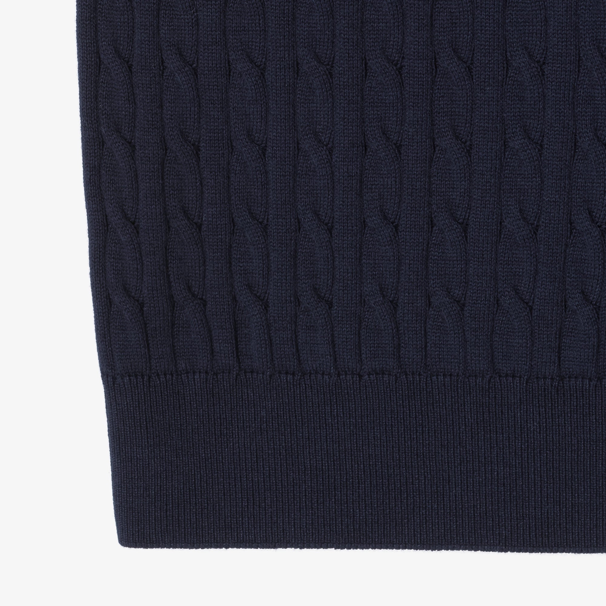 Áo LACOSTE Cable Short Sleeve Polo #166 / Navy Blue - Kallos Vietnam