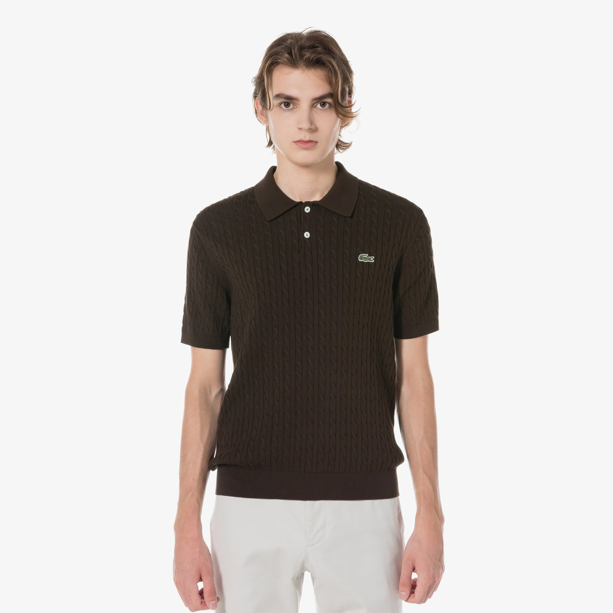 Áo LACOSTE Cable Short Sleeve Polo #BZD